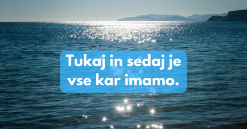 MOČ BIVANJA V SEDANJEM TRENUTKU